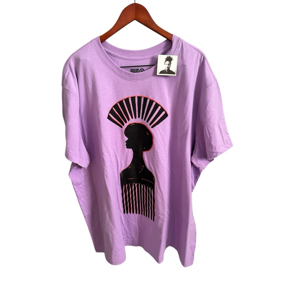 Black History Month Graphic Tee Purple Women’s Plus 3X